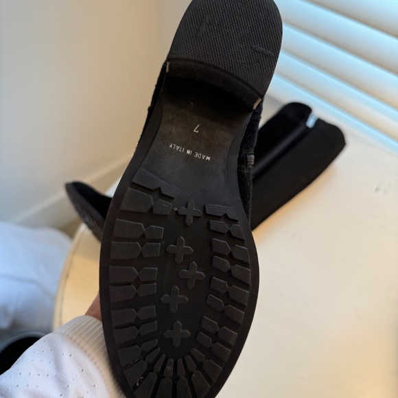 Aquatalia Tall Lined Weatherproof Black Boots - Picture 5 of 10